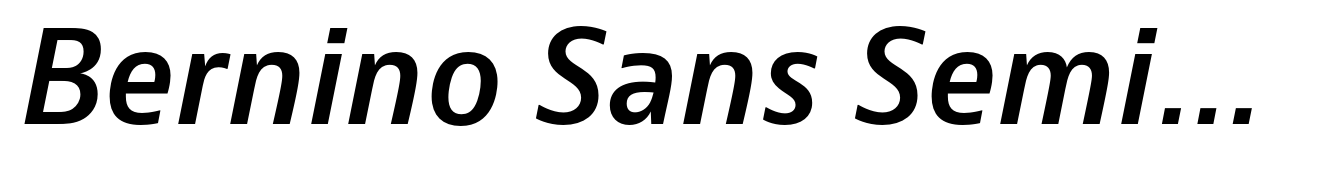 Bernino Sans SemiBold Italic
